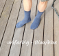 Preview: Alpakasocken - unifarbig - Blau